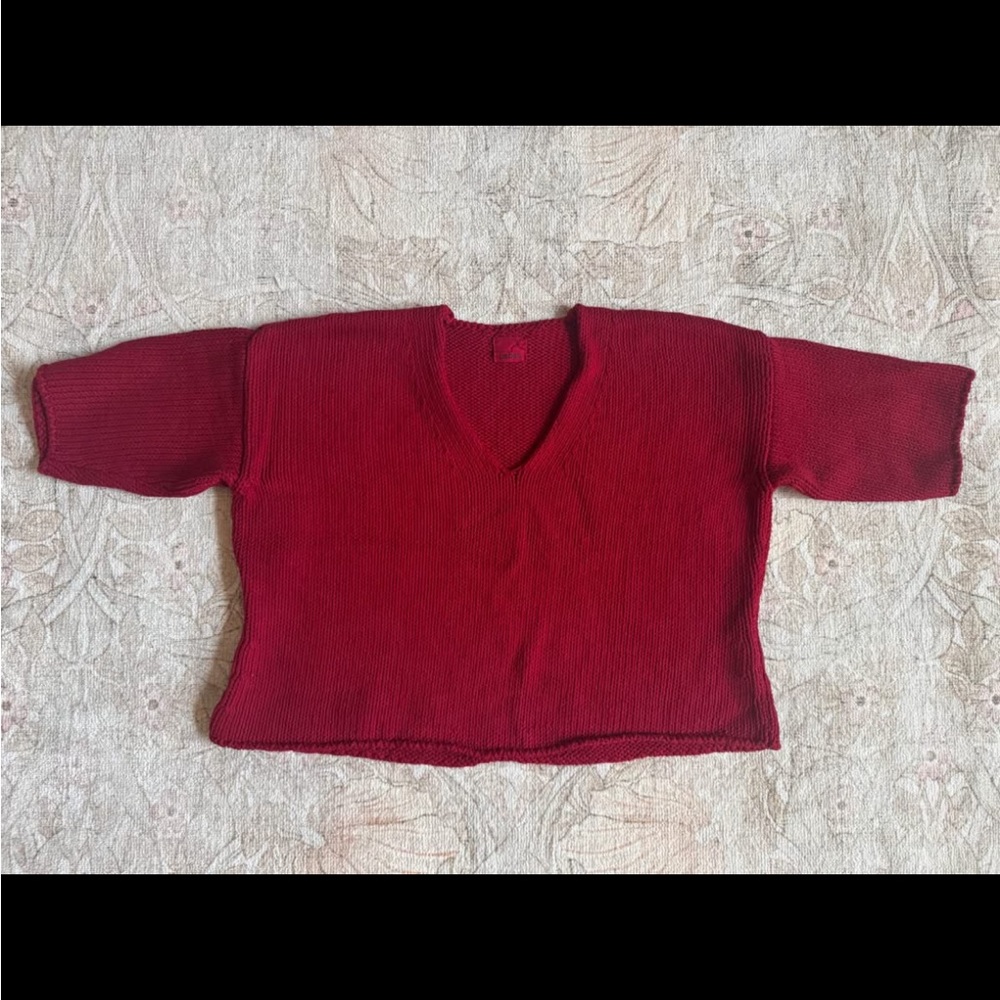 Babaa Persephone Knit Raw Edge Crop